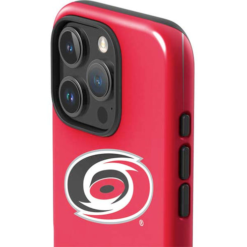 NHL Carolina Hurricanes Solid Background iPhone 16 Pro Impact Case